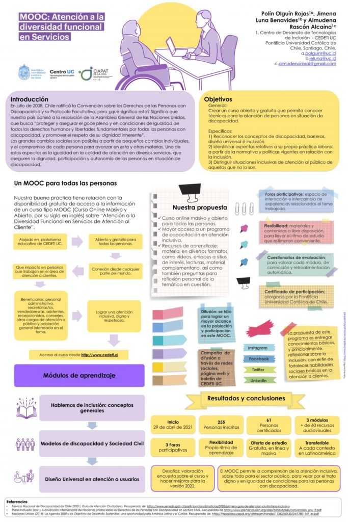 Póster del MOOC, para ver el detalle, descargar el pdf que está más abajo